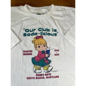 1996 Vintage Precious Moments Soda Club Maryland XL Tee Shirt
